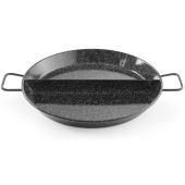 Enamelled paella pan with compartments, HENDI, 2 compartments, ø430x(H)47mm
