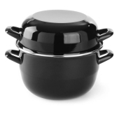 Mussel pan - with lid, HENDI, 3L, ø220x(H)200mm