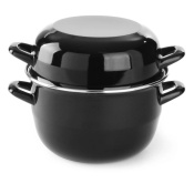 Mussel pan - with lid, HENDI, 3L, ø220x(H)200mm