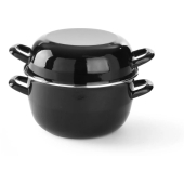 Mussel pan - with lid, HENDI, 5L, ø260x(H)210mm