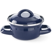 Soup & gravy pan - with lid, HENDI, blue, 0,5L, Blue, ø115x(H)95mm