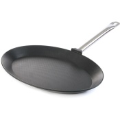 Fish frying pan - oval Titanium Professional, HENDI, 400x275x(H)35mm