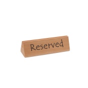 Информационная табличка "Резервация", HENDI, "reserved" (“зарезервировано”), 152x44x(H)44мм