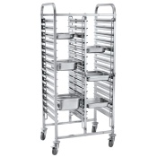Тележка для перевозки контейнеров двойная 30 x GN 1/1, HENDI, 798x610x(H)1710мм