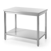Центральный стол с полкой – на болтах, глубина 600 мм, HENDI, Kitchen Line, 1400x600x(H)850мм