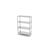 Storage rack with 4 shelves - for self-assembly, HENDI, Kitchen Line, 1200x600x(H)1800mm