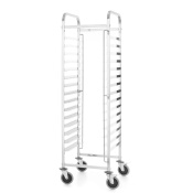 Тележкадля транспортировки противней 15x 600x400, HENDI, Kitchen Line, 15 направляющих лотков 600x400, серебряный, 470x620x(H)1735мм
