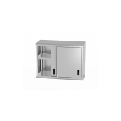Шкафчик навесной с раздвижными дверцами – сварной, глубина 300 мм, HENDI, Profi Line, 800x300x(H)600mm