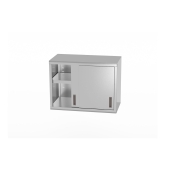 Шкафчик навесной с раздвижными дверцами – сварной, глубина 400 мм, HENDI, Profi Line, 800x400x(H)600mm