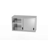 Шкафчик навесной с раздвижными дверцами – сварной, глубина 400 мм, HENDI, Profi Line, 1000x400x(H)600mm