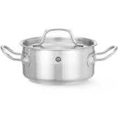 Stew pan low - with lid, HENDI, Profi Line, 1,5L, ø160x(H)75mm