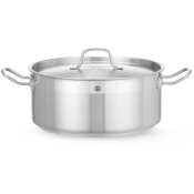 Stew pan low - with lid, HENDI, Profi Line, 7,5L, ø280x(H)120mm