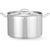 Stew pan middle - with lid, HENDI, Profi Line, 23,5L, ø360x(H)230mm