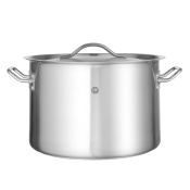 Кастрюля средняя - с крышкой, HENDI, Budget Line, 23л, ⌀350x(H)240мм