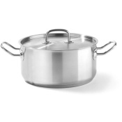 Кастрюля низкая с крышкой, HENDI, Kitchen Line, 4,9л, ⌀240x(H)110мм