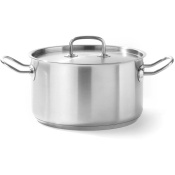 Кастрюля средняя с крышкой, HENDI, Kitchen Line, 6L, ø240x(H)135mm