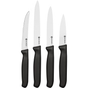 Set of 4 knives for peeling fruit and vegetables