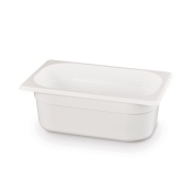 Гастроёмкость GN 1/4 с белого поликарбоната, HENDI, GN 1/4, 2,8л, белый, 265x162x(H)100мм