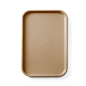 Поднос для фастфуда полипропиленовый GN 1/1, AmerBox, GN 1/1, коричневый, 530x325x(H)20мм