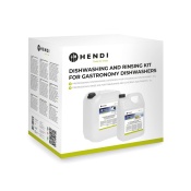 Extreme Wash & Shine Профессиональный набор для мытья и ополаскивания посуды в гастрономических посудомоечных машинах (975053 + 975022), HENDI, 10 л + 5 л