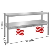 Heated gantry - 1,6 m - 2 levels - height: 0,7 m