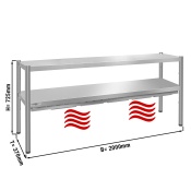 Heated gantry - 2,0 m - 2 levels - height: 0,7 m