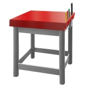 Work table - 60 x 60 cm - incl. knife holder