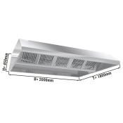 ПОТОЛОЧНЫЙ СВЕТИЛЬНИК С ФИЛЬТРОМ И ПОДСВЕТКОЙ 2000X1800X450MM
