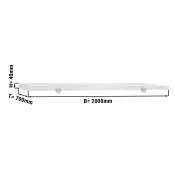 CHOPPING BOARD FOR BUTCHER TABLE 2000X700MM, WHITE