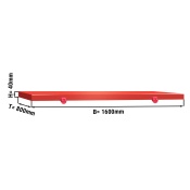 CHOPPING BOARD FOR BUTCHER TABLE 1600X800MM, RED