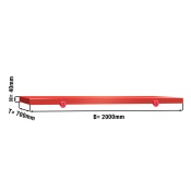 CHOPPING BOARD FOR BUTCHER TABLE 2000X700MM, RED