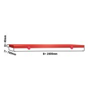 Разделочная доска для мясного стола - 200х70см - Красная
