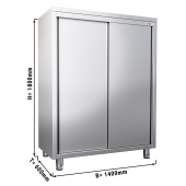 Tableware cabinet PREMIUM  140x60cm, 2 sliding doors - height: 1,8 m
