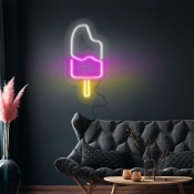 LED-sign ICE CREAM shape