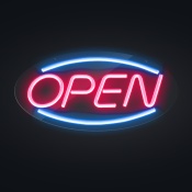 LED-sign "OPEN"