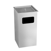 Garbage bin with ashtray