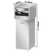 Stainless trash bin 80L