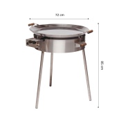 ГАЗОВАЯ КОНФОРКА СКОВОРОДА-ГРИЛЬ PAELLA PRO-720 INOX