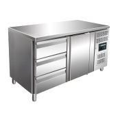 SARO Cooling table with 1 door and 1x 3 drawer set, modell KYLJA 2130 TN