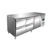 SARO Cooling table with 1 door and 2x 2 drawer set, model KYLJA 3140 TN