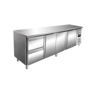 SARO Cooling table with 3 doors and 1x 2 drawer set, model KYLJA 4110 TN