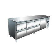 SARO Cooling table with 1 door + 3x 2 drawer set, model KYLJA 4160 TN