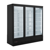 SARO Refrigerator with 3 glass doors - black/white model GTK 1530