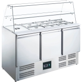 SARO Saladette with glass top model ES 903 G