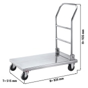 Transport trolley 0,82 - with 1 shelf