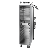 Stainless steel tray trolley - for 28x GN 1/2 or 14x GN 1/1