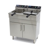 Maxima Electric Fryer With Cabinet & Tap 2x16l