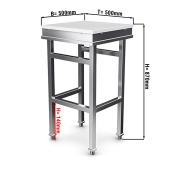 Chopping block PREMIUM 0,5 m - worktop 80 mm