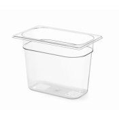 Container GN 1/4 polycarbonate, HENDI, Profi Line, GN 1/4, 5,5L, Transparent, 265x162x(H)200mm