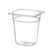 Container GN 1/6 polycarbonate, HENDI, Profi Line, GN 1/6, 3,4L, Transparent, 176x162x(H)200mm